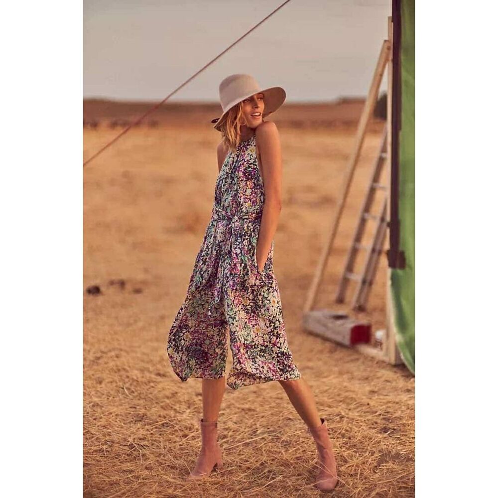 Anthropologie Plenty By Tracy Reese Selena Floral Jumpsuit, Size S